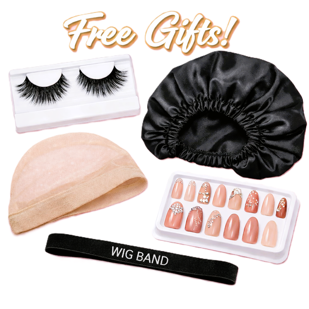 Black HD Invisible Transparent 24' Lace Front Wigs Glueless Lace Brazilian Human Hair Pre-Plucked Wigs With Bleached Knots